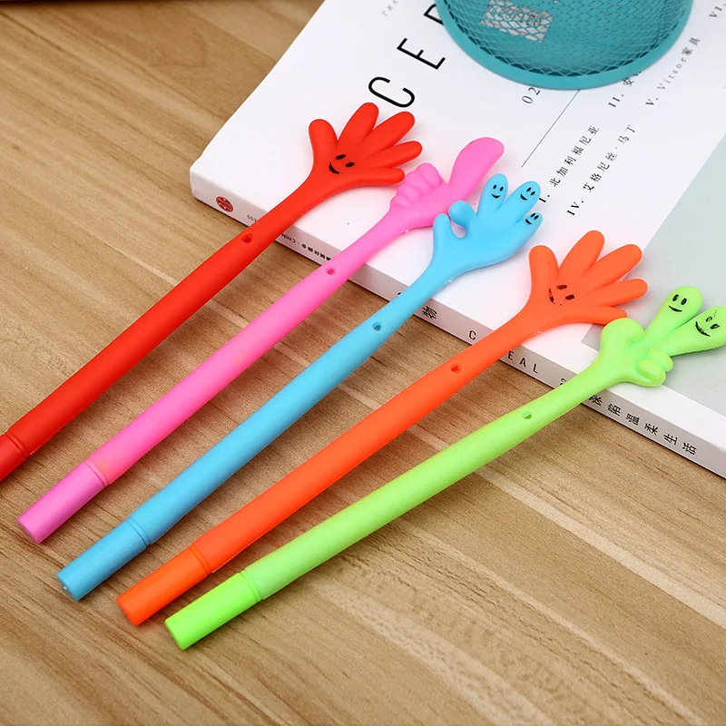 24PCS South Korea's New Flexible Finger Creative Students Learn Stationery Gel Pens Office Supplies Black Pen