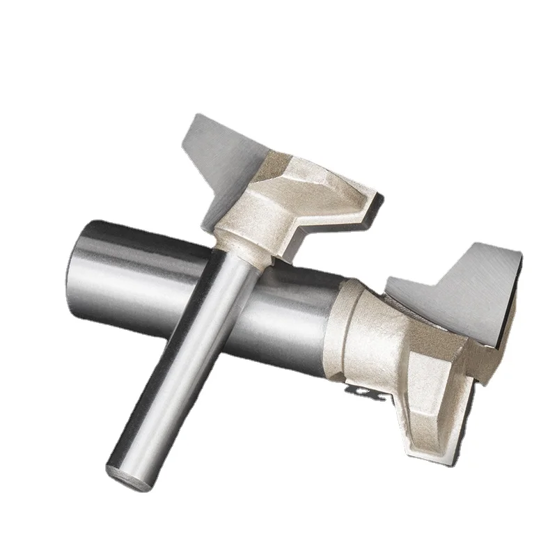 1pc 1/2 1/4 Inch Shank Drawer Lock Knife T-shaped Milling Cutter for Engraving Trimming Machine Woodworking Tools Router Bits
