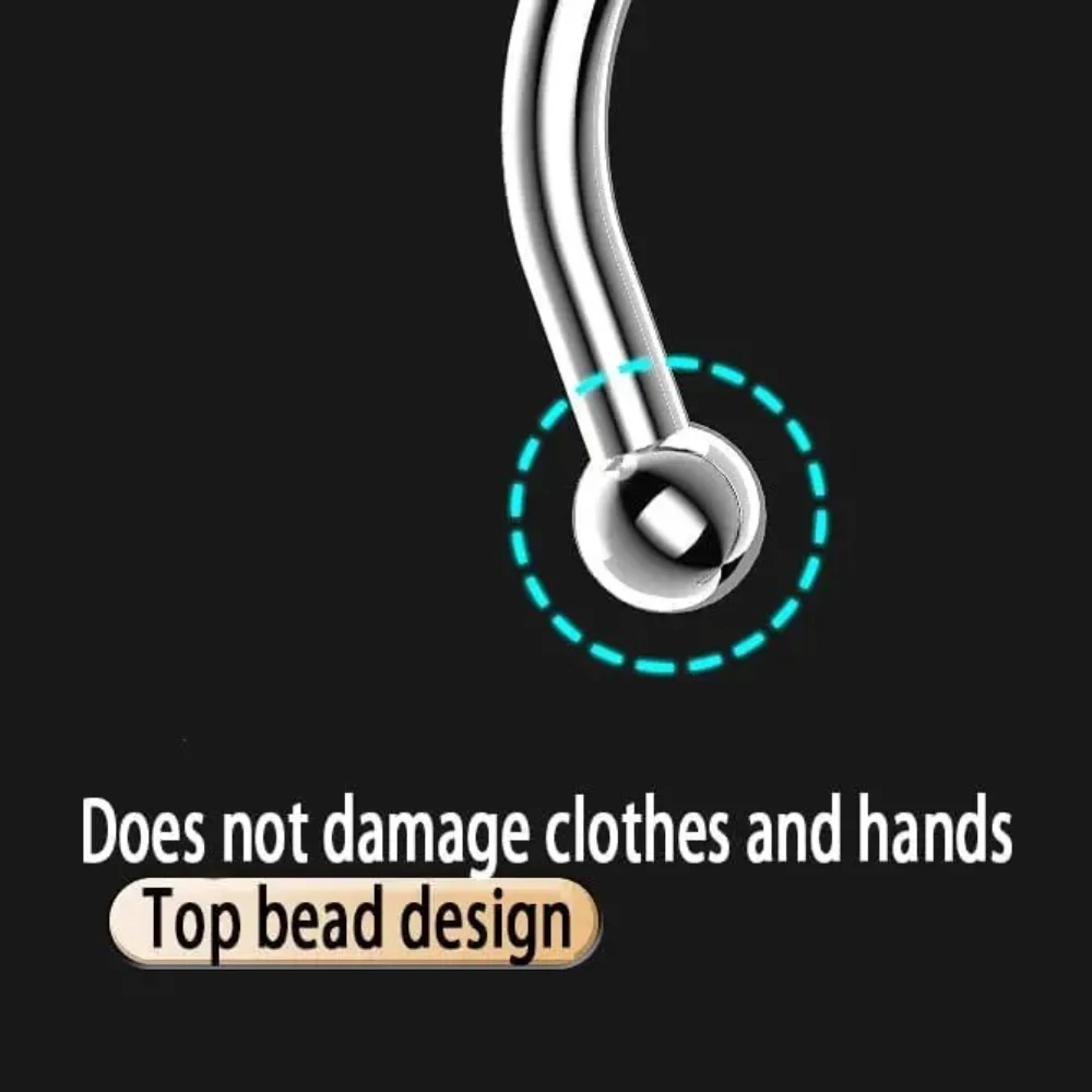 3/5/10 قطعة الفولاذ المقاوم للصدأ رف تجفيف الأحذية في الهواء الطلق شرفة الأحذية تجفيف هوك الأحذية شماعات ملابس لتنظيم خزانة #4