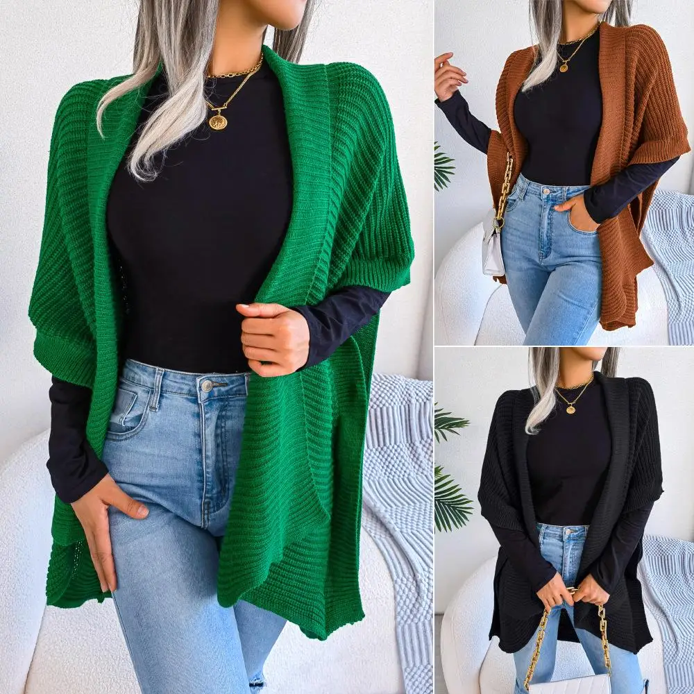 

Loose Oversize Autumn Winter Casual Open Cardigan Sweater Jaet plus Size Women's Cross-Border Independent Station Clothing