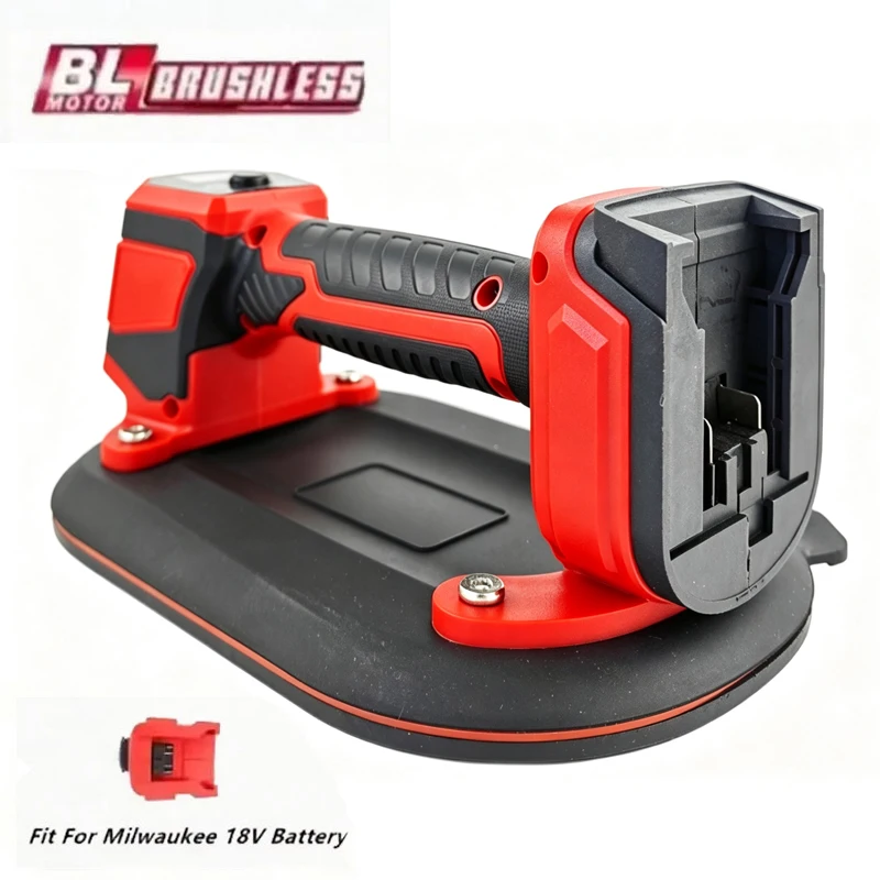 electric-vacuum-suction-cup-heavy-duty-vacuum-lifter-for-granite-tile-glass-wood-stone-for-milwaukee-18v-battery（no-battery）