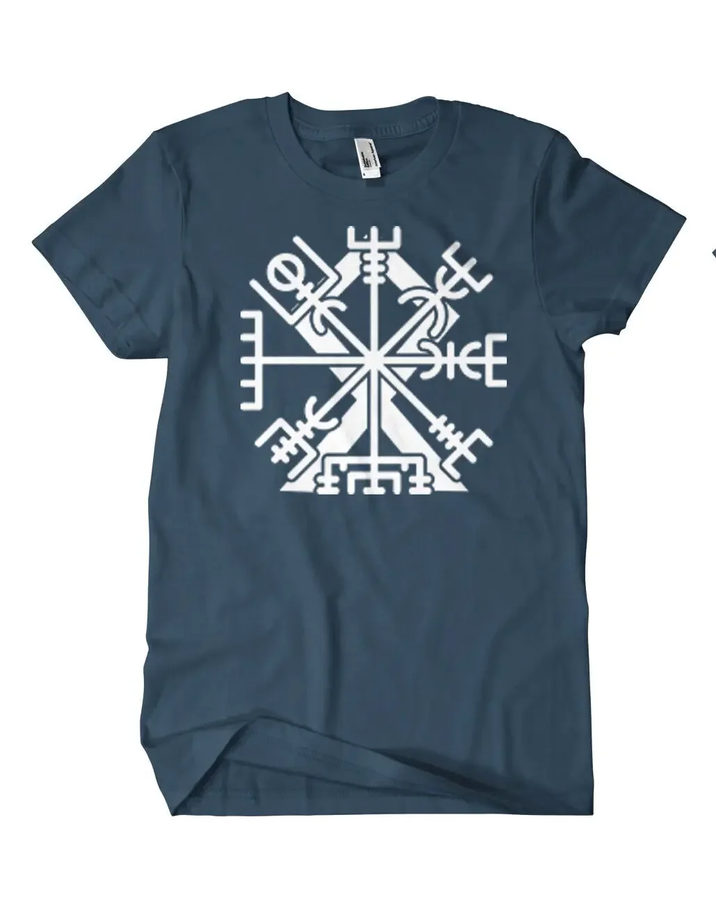 Ragnar Nordic Warrior Valhalla Norse Vegvisir Othala Runes T-Shirt 100% Cotton O-Neck Summer Short Sleeve Casual Mens T-shirt