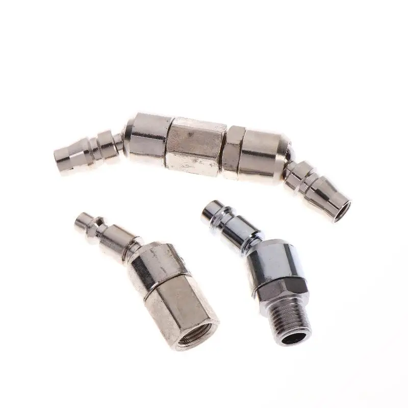 1Pcs Swivel Air Tool Fittings 360° Rotatable Air Hose Spray  Quick Plug