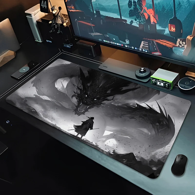Mousepad Computer Game Mouse Pad Gaming Accessories Non-Slip Printing Deskmat Keyboard Pad Carpet Anime Large D-Dragons Mousepad