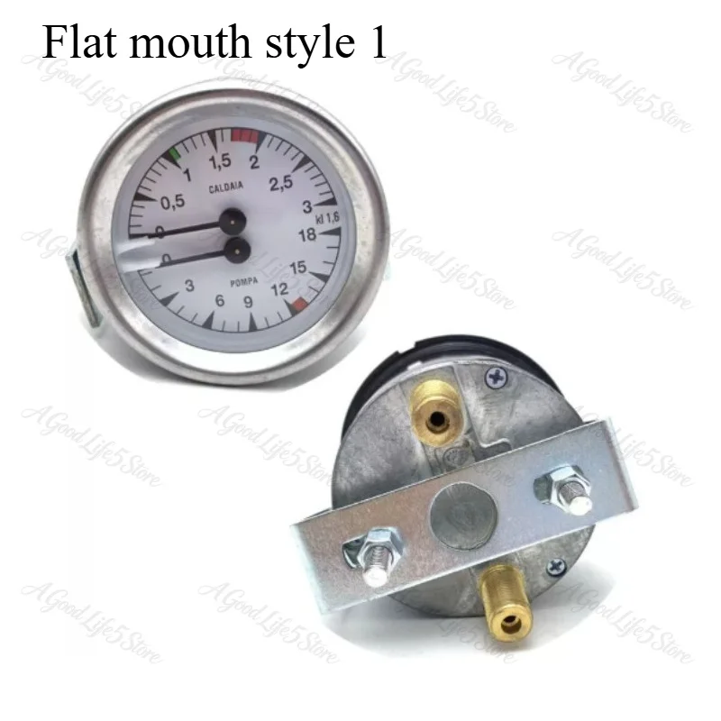 Suitable for Coffee Machine Pressure Gauges Spicy Mom/Sarimon/Bezella San Marco Coffee Machine Dual Pointer Pressure Gauges