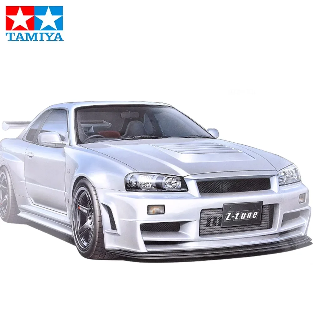 

Tamiya 24282 1/24 Scale Skyline GT-R R34 Z-Tune Car Display Collectible Toy Plastic Assembly Building Model Kit