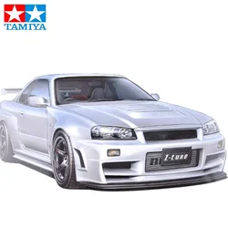 Tamiya 24282 1/24 Scale Skyline GT-R R34 Z-Tune Car Display Collectible Toy Plastic Assembly Building Model Kit