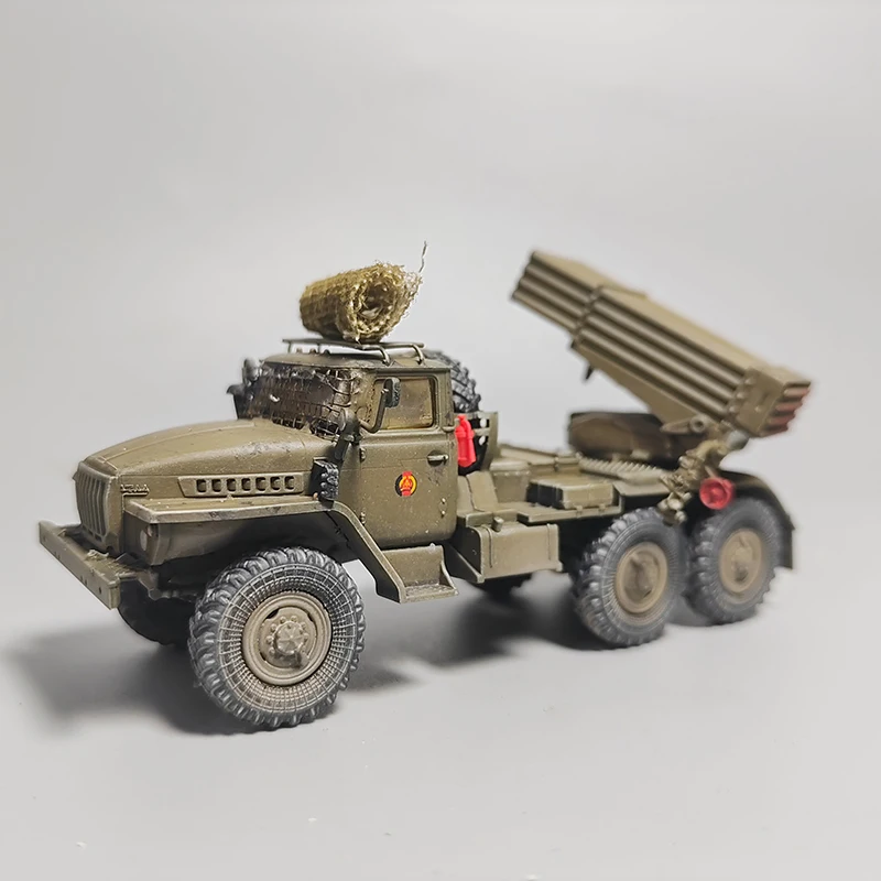 1:72 Scale Plastic East German BM-21 Hail Launcher Model Military Transport Vehicles Classic Collection Gifts Static Display