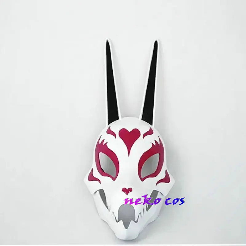 nekocos Neon White Mask cosplay costume Custom size Props Toy Gift Halloween Role Play