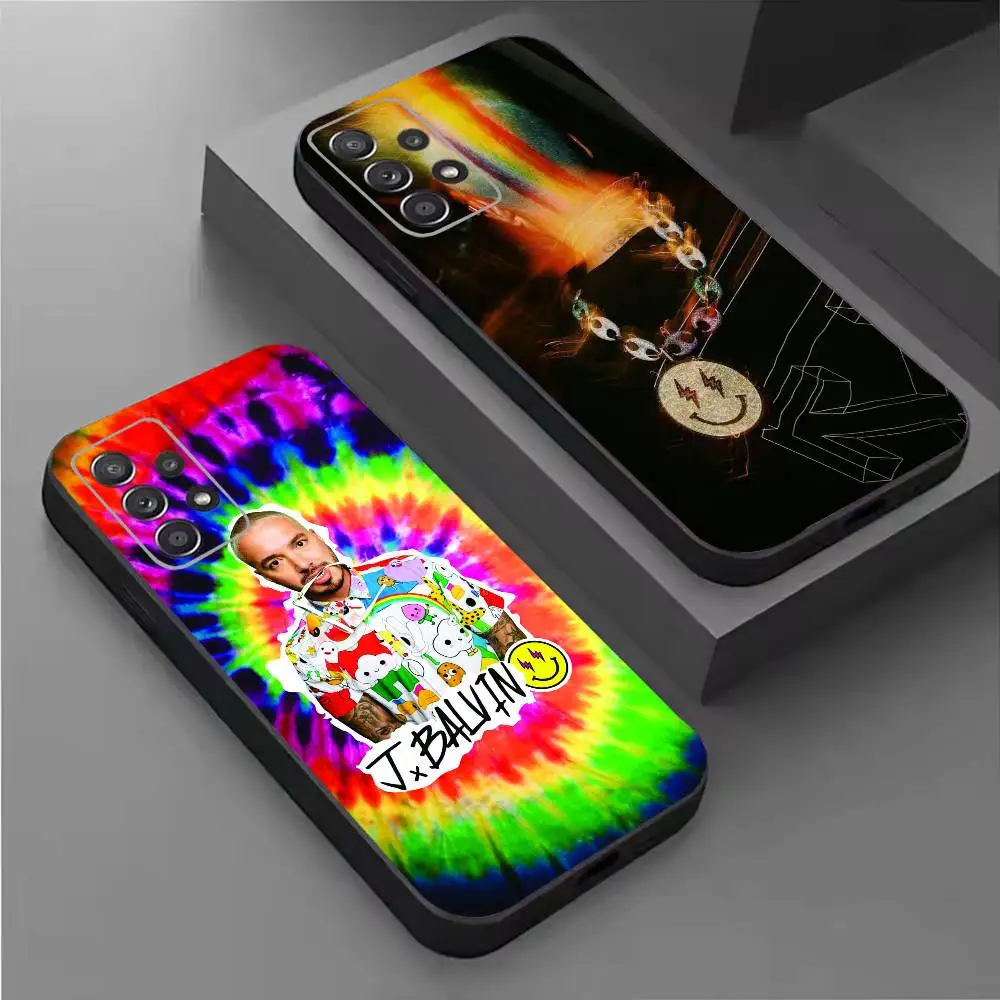Singer J B-Balvin Phone Case For Samsung S26,25,24,21,22,21,20,10,9,8,7,6,5,Ultra,Plus,Fe,Lite Black Shell