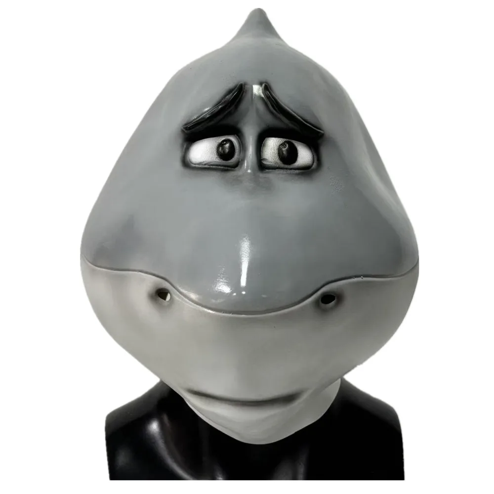 Delfin-Hai-Maske, Naturlatex-Tiermaske für Delfine und Haie, Vollkopfmaske für Halloween-Party, Cosplay und Kostümpartys – Detail 1