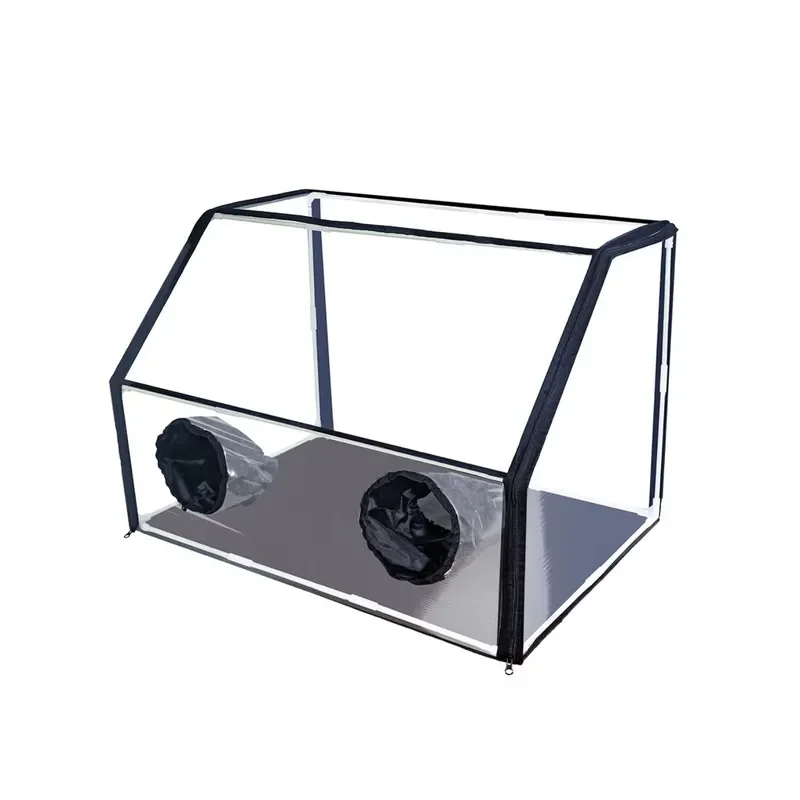 Complete Modern PVC Mushroom Growth Kit Black Indoor Hydroponics Still Air Box Home Fungus Cultivation Tent for Students