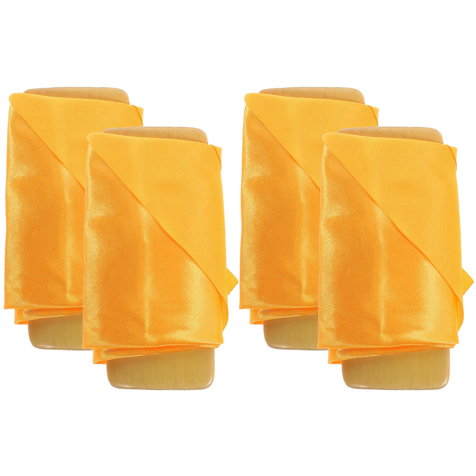 

for Martial Arts Yellow Silk Bamboo Clappers Castinettes Musical Instruments