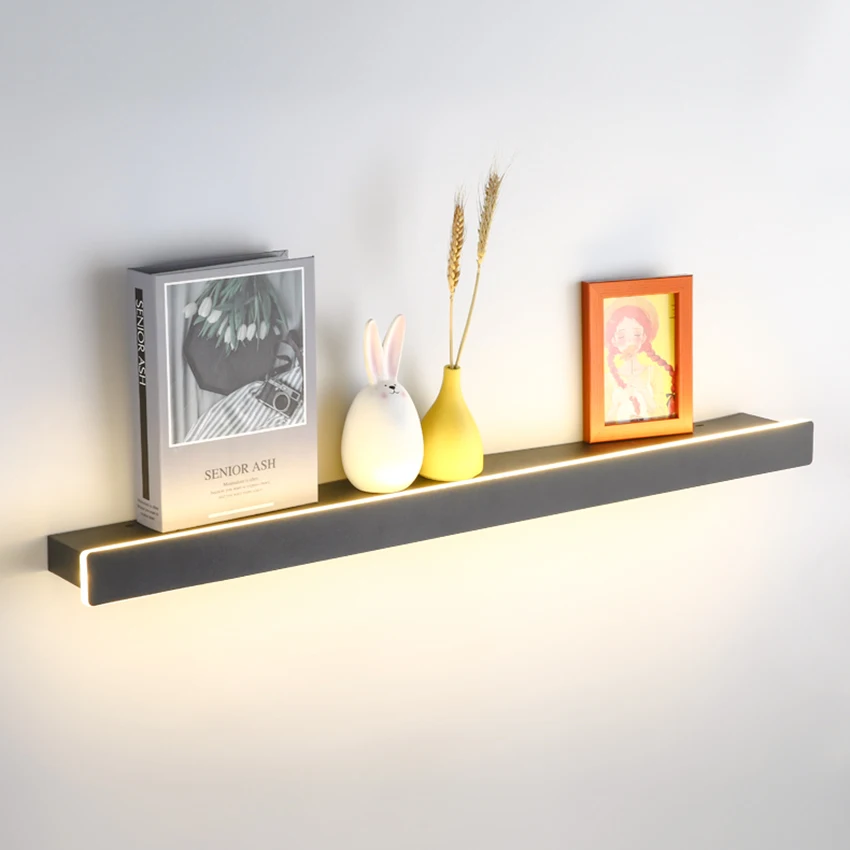 Bedside Shelf Wall Lamp LED Indoor Strip Wall Lamp Living room Corridor Background Wall Pendant Decorative Lighting