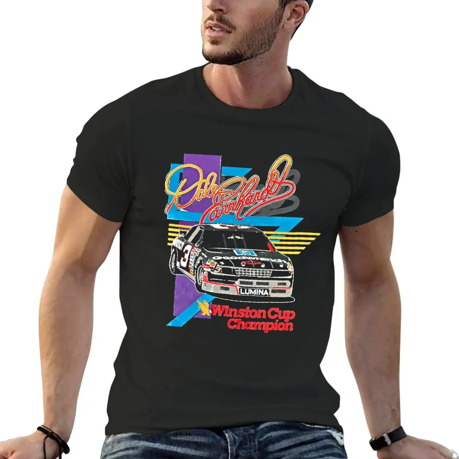 

New Dale Earnhardt Champion Classic T-Shirt funny t shirts anime clothes sweat shirts customized t shirts Men's clothing