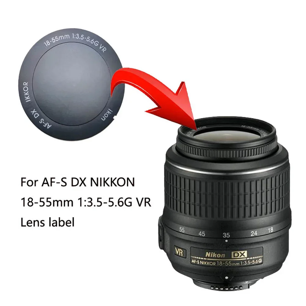 New Ring label For Nikon AF-S DX NIKKOR 18-55mm 1:3.5-5.6G VR &18-55 mm VR II Domestic Front Lens Pressure Ring Decorative