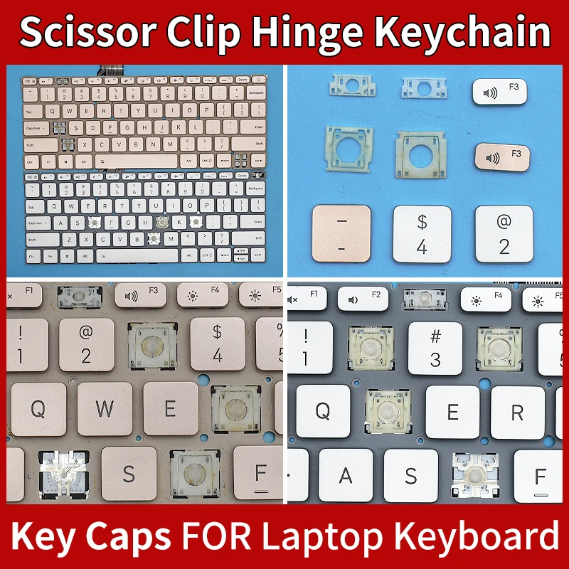 

Replacement Keycaps Scissor Clip Hinge For XIAOMI MI notebook air 12.5 161201 TM1607 key caps keyboard Keychain