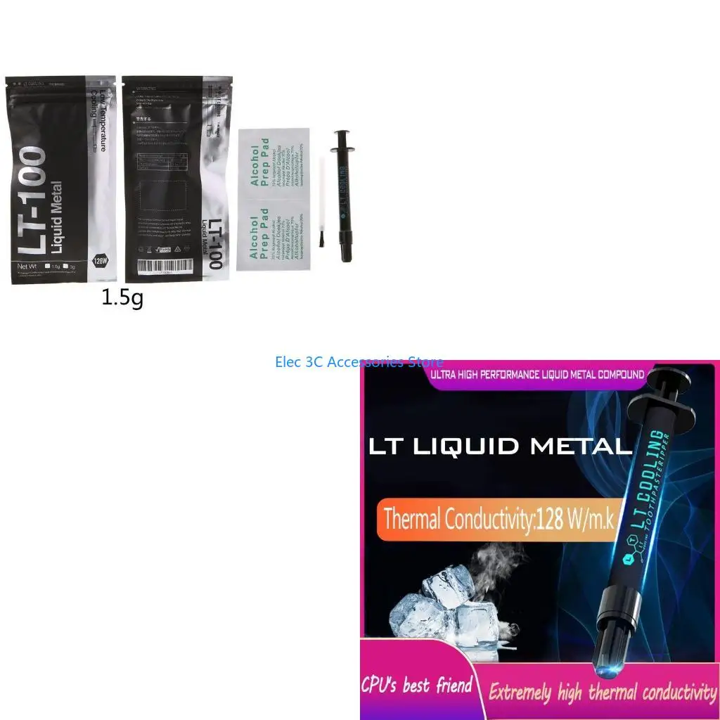 

Y51A LT-100 Жидкая металлическая теплопроводящая паста для охлаждения процессора и графического процессора. Жидкая ультра 128 г