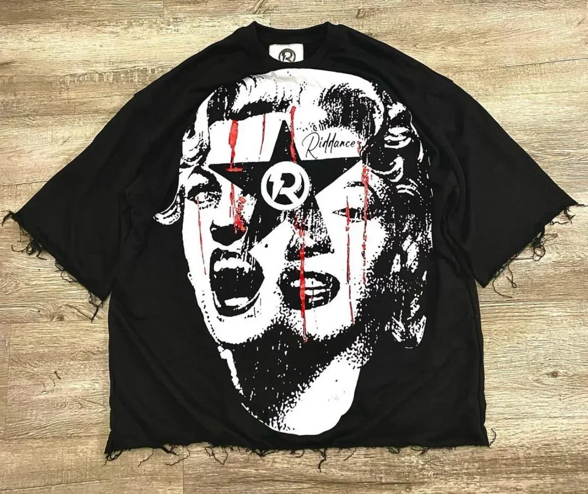 T-shirt graphique imprimé Hip Hop pour hommes et femmes, vêtements streetwear décontractés, Harajuku gothique, été, Y2k, Y-2024 Respzed