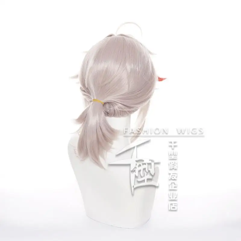 Perruque de Cosplay Synthétique Kaedehara Kazuha Genshin Impact, Cheveux Rouges à Reflets, Degré de Chaleur, Accessoires de ixd'Halloween