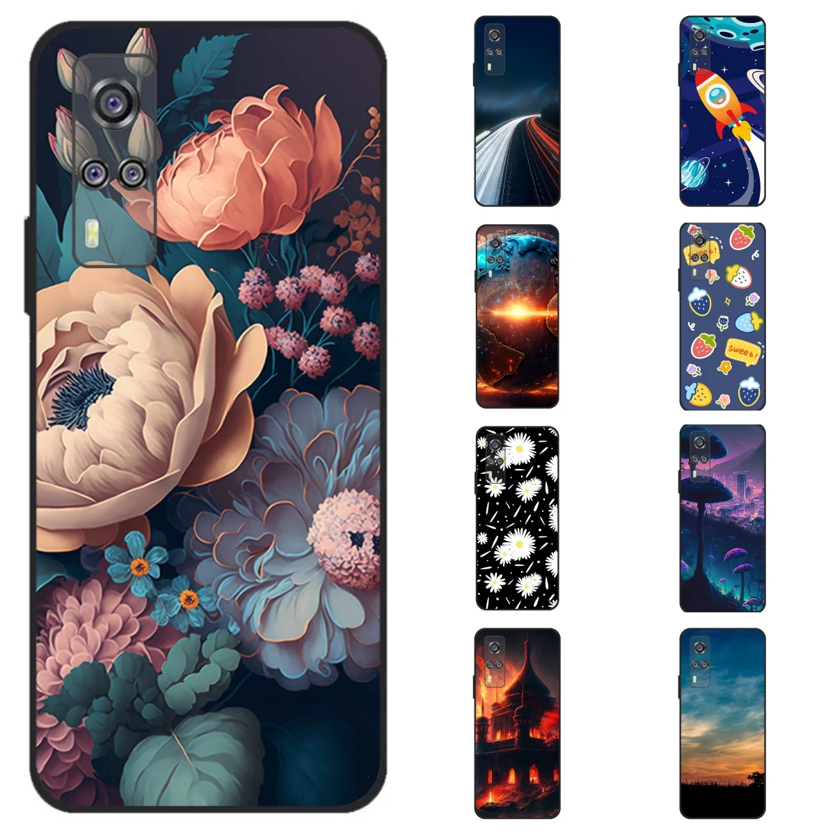 For Vivo Y53s For Vivo Y31 2021 Case Printed Marble TPU Silicone Phone Cover For Vivo Y51 V2030 Y 51 Y 31 VivoY31 Y53s 4G 6.58