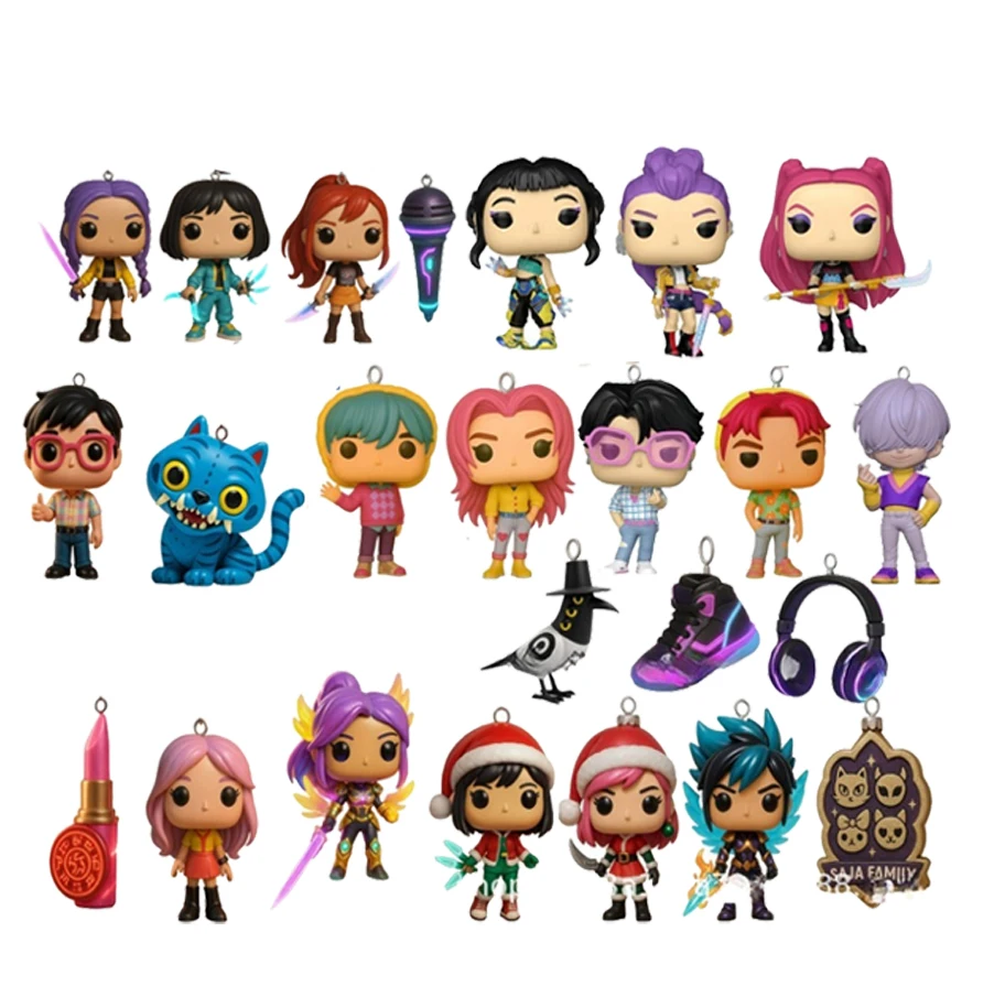 2025 حار في المخزون العد التنازلي التقويمات Kpop شيطان الصيادين تقويم القدوم نموذج دمية جمع مكتب الديكور هدايا عيد الميلاد