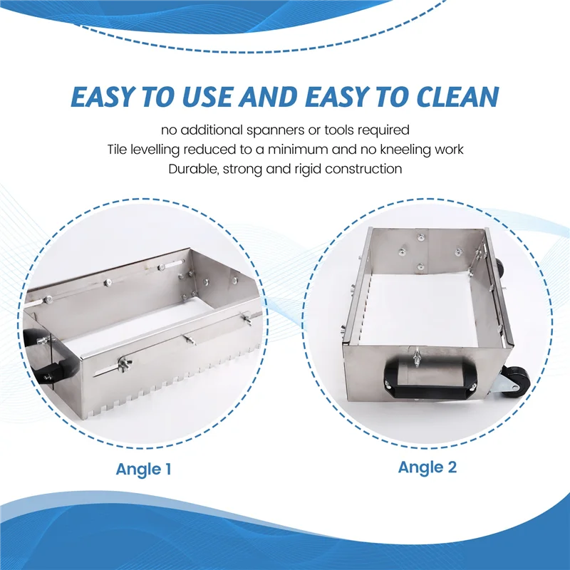 

-WSFS 400-800Mm Adjustable Square Notched Trowel Mortar Comb For Fast And Equal Application Of Adhesive On The Floor