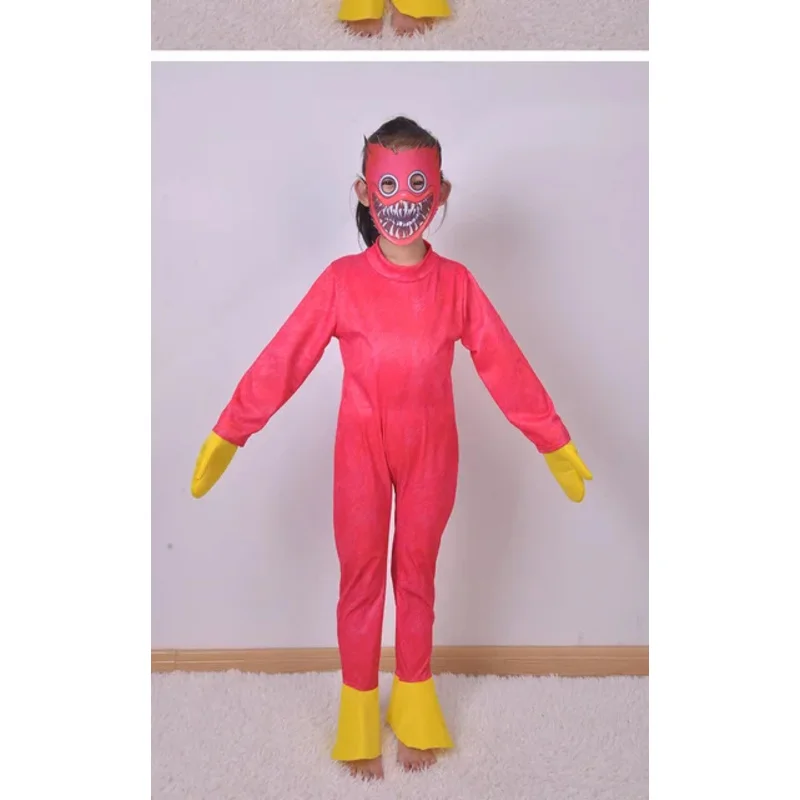 Huggy cosplay costume set for boy girl Bobbi plush sausage weird plush latex headgear funny Hami Vagi party dress up gift oi9336