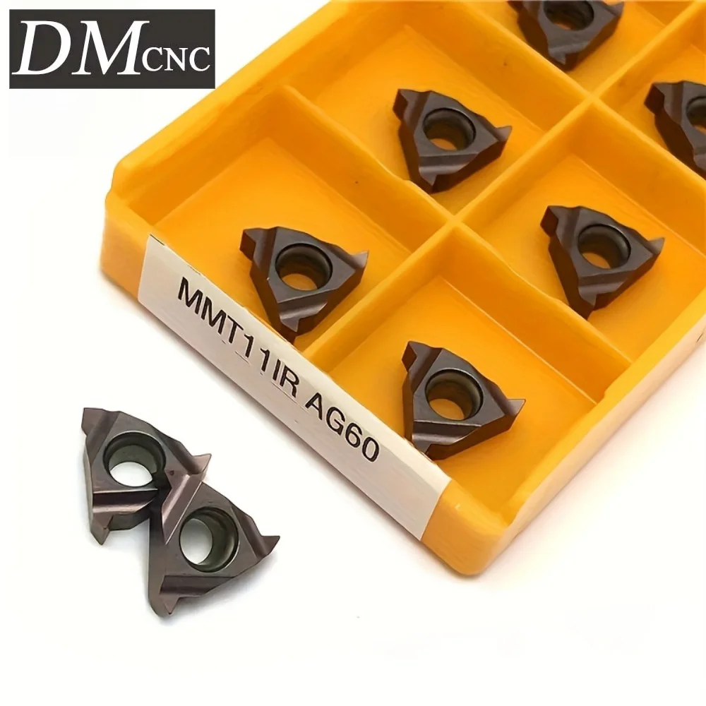 

MMT11IR AG60 ZM25 Purple Threading Inserts 10PCS for Steel/Stainless - Internal Thread Turning Tools