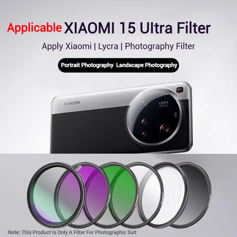 Walking Way Filter for Xiaomi 15 Ultra Phone Lens Filters 13/14 Ultra 67mm Phone Filter Set General ND CPL GND Soft Star Filter