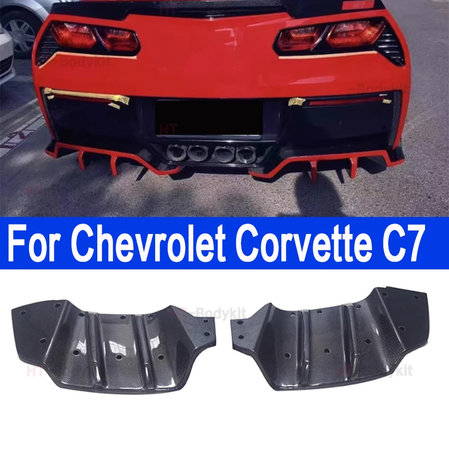 

For Chevy corvette C7 Z06 Rear Bumper Lip Spoiler Carbon Fiber/FRP Rear Diffuser Kerist Style Fit Car Accessories