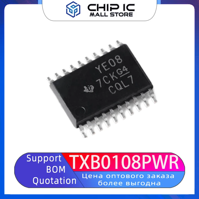 10PCS TXB0108PWR TSOP-20 Chip 8-bit Bidirectional Voltage level Converter Chip 100% New Original Stock