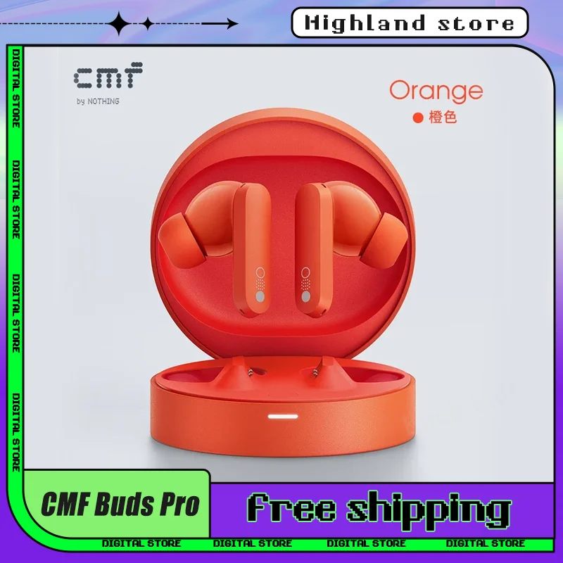 

2024 New Cmf By Nothing CMF Buds Pro Wireless Bluetooth Earphones ANC Noise Reduction Headset Subwoofer Long Endurance Earphones