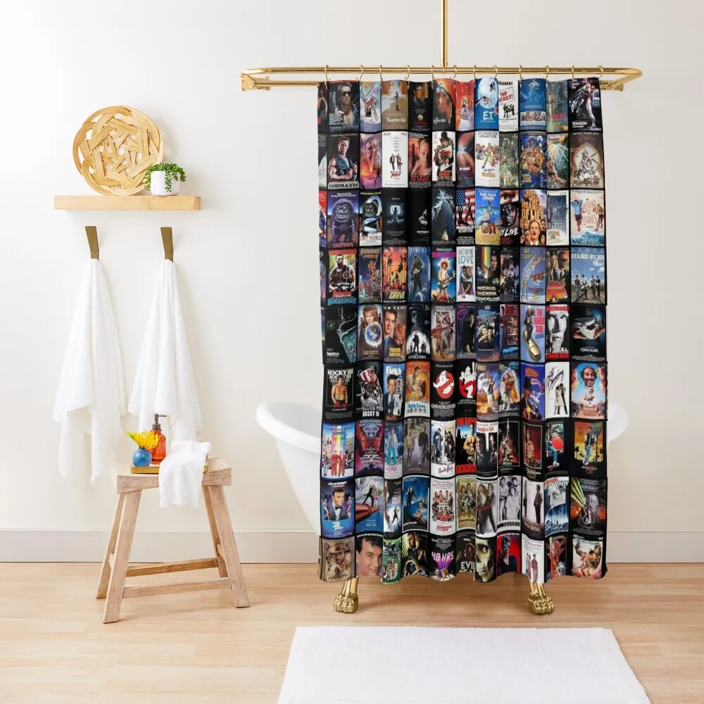 

80's movies collage | the best of the best Shower Curtain Set For Bathroom Modern Accessory Bathrooms Bathtub Curtain