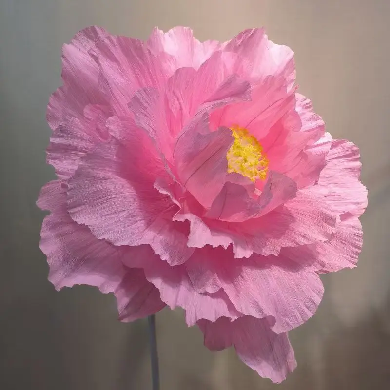 Künstliche Riesen Krepp Papier Pfingstrose Rose Blume Kopf Hause Hochzeit Decor Geburtstag Party Hintergrund Wand Dekoration Handgemachte DIY – Detail 7