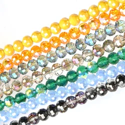 96 Faceted Round Crystal Beads 8mm Austria Glass Loose Spacer Beads Rhinestone for Jewelry Making DIY Necklace Bracelet Earring