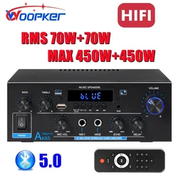 Woopker ak55 Bluetooth-Verstärker Hifi Digital Sound Amp Kanal 2,0 für Heimauto Karaoke 110V/220V max 450W 450W Subwoofer