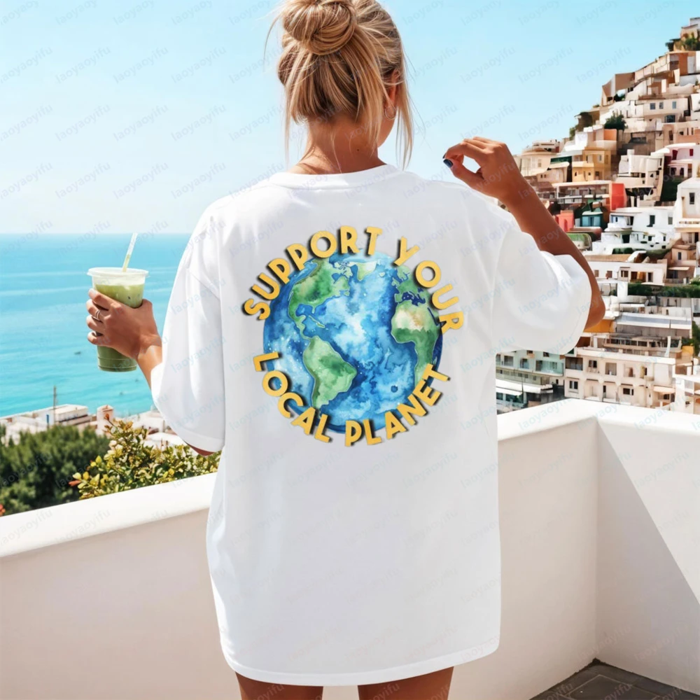 Support Your Local Planet Earth Day T Shirt Save The Planet Shirt Nature Lover Gift Environmental Awareness Tee Earth Planet Top