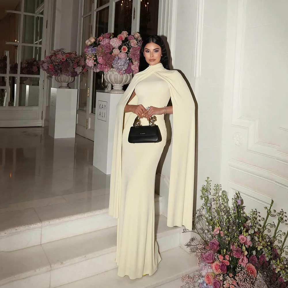 

Msikoods Mermaid Prom Dresses 2025 Flared Long Sleeves Special Occasion Dress Elegant Formal Evening Party Dress Customized