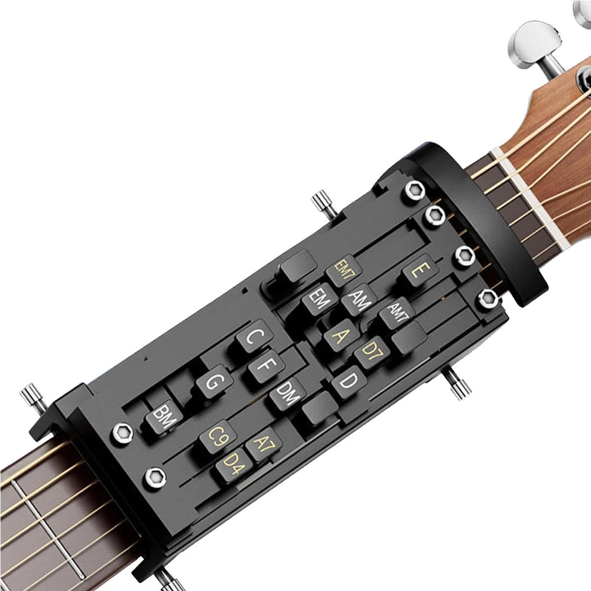 Miwayer Gitarren-Akkord-Assistent – Doppelakkorde, vertikales Buchstabendesign, schnelle Akkordwechsel, für das Erlernen von Folk-Gitarre – Detail 1