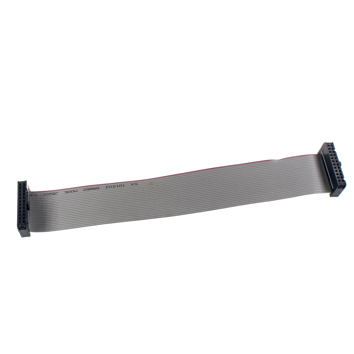 5pcs 2.54MM pitch 20CM  JTAG ISP AVR Download Cable Wire FC-6/10/14/16/20/40P PIN Connector Gray Flat Ribbon Data Cable