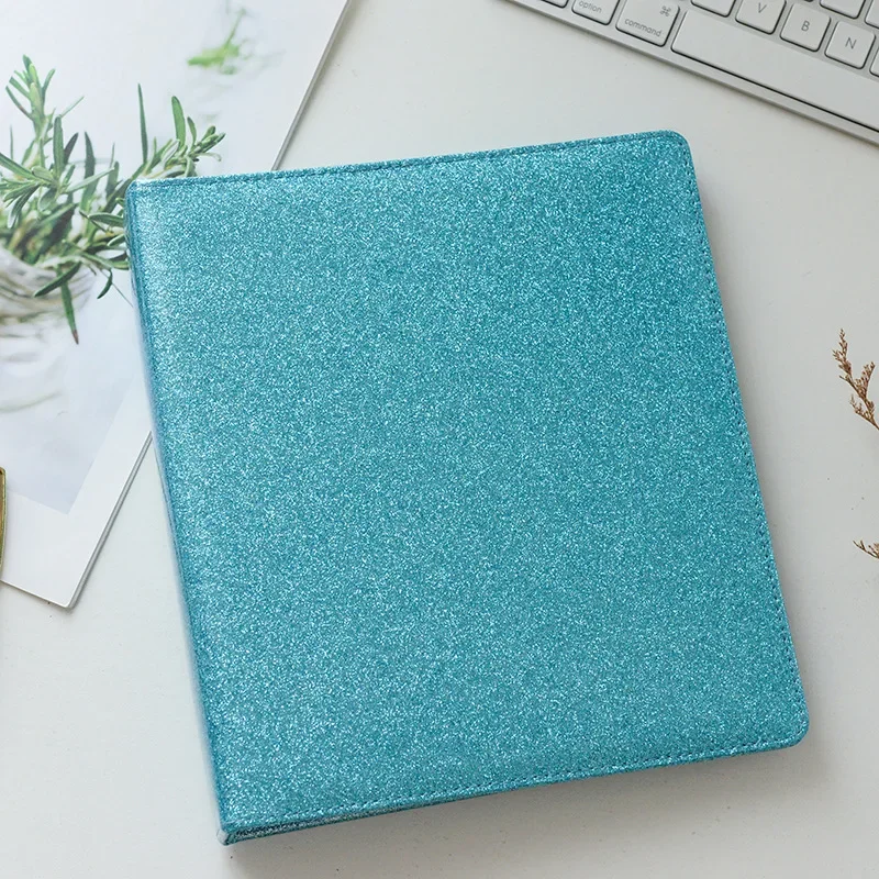 

Glitter Photocard Binder A5 K-pop Idol Photo Card Collect Book Idol 3-inch Loose-Leaf Photocard Holder Korean 포카 바인