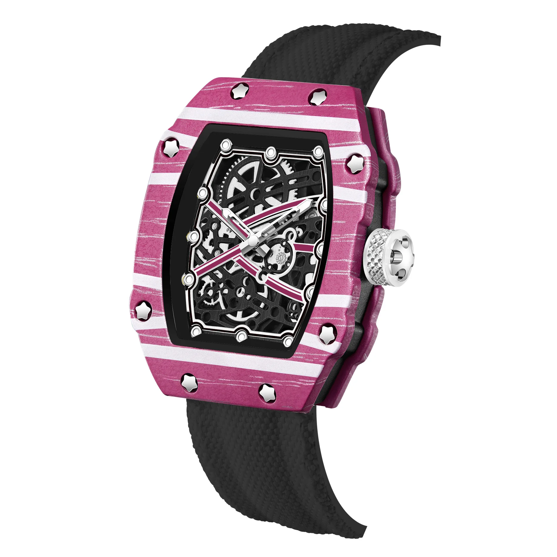 Luxuriöse Tonneau Ultra Slim Tonnenförmige Bestseller Quarz-Armbanduhr Wasserdichte Marken-Herrenuhr Modische AAA Herrenuhr Neu