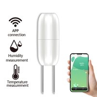 Tuya Zigbee Wireless Soil Intelligent Temperature Humidity Tester Mobilephone APP Real Time for Garden Farmland Planting