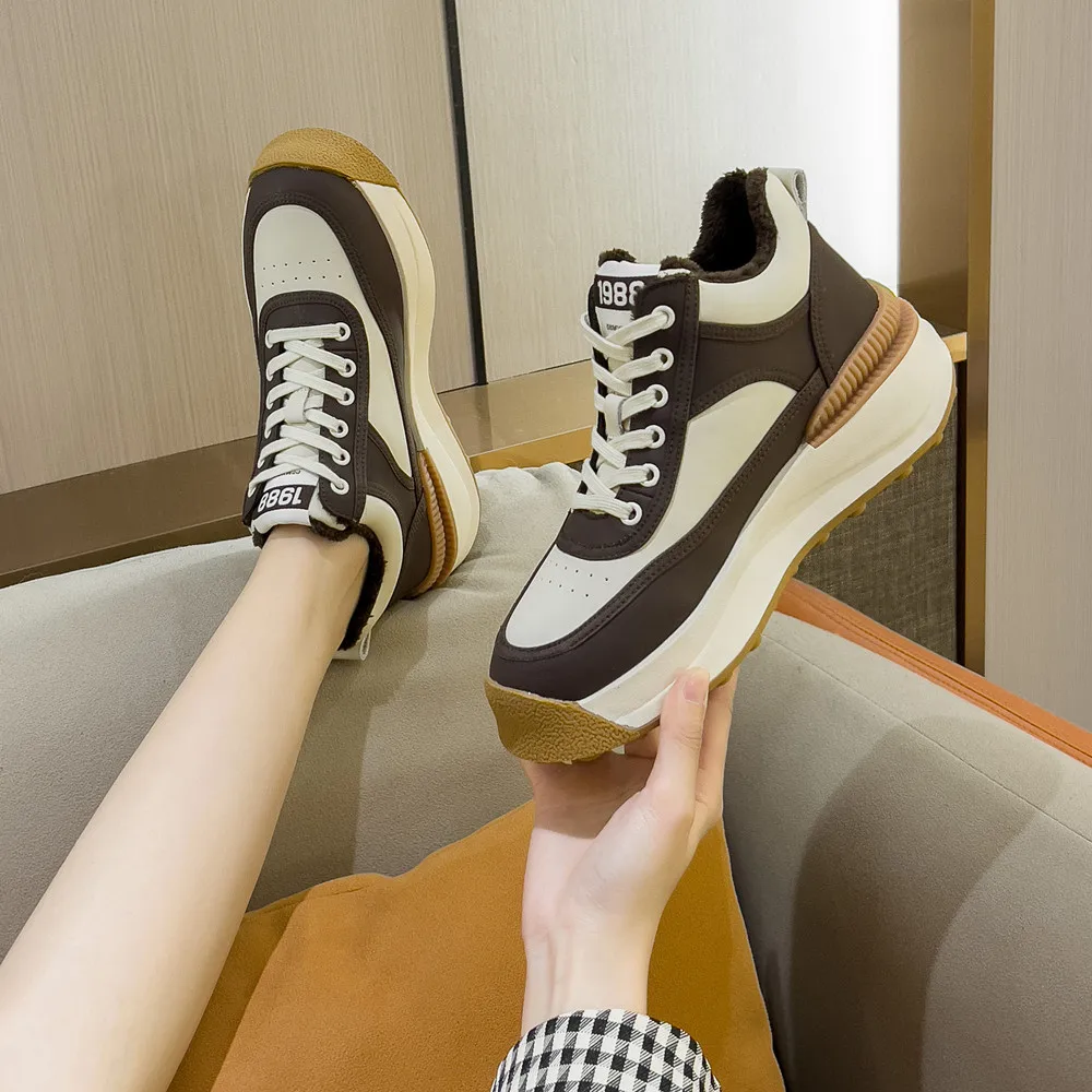 FEDONAS Lace-Up Leisure Women Sneakers Spring Autumn Four Season Shoes Woman Genuine Leather Popular Mixed Colors Working Casual