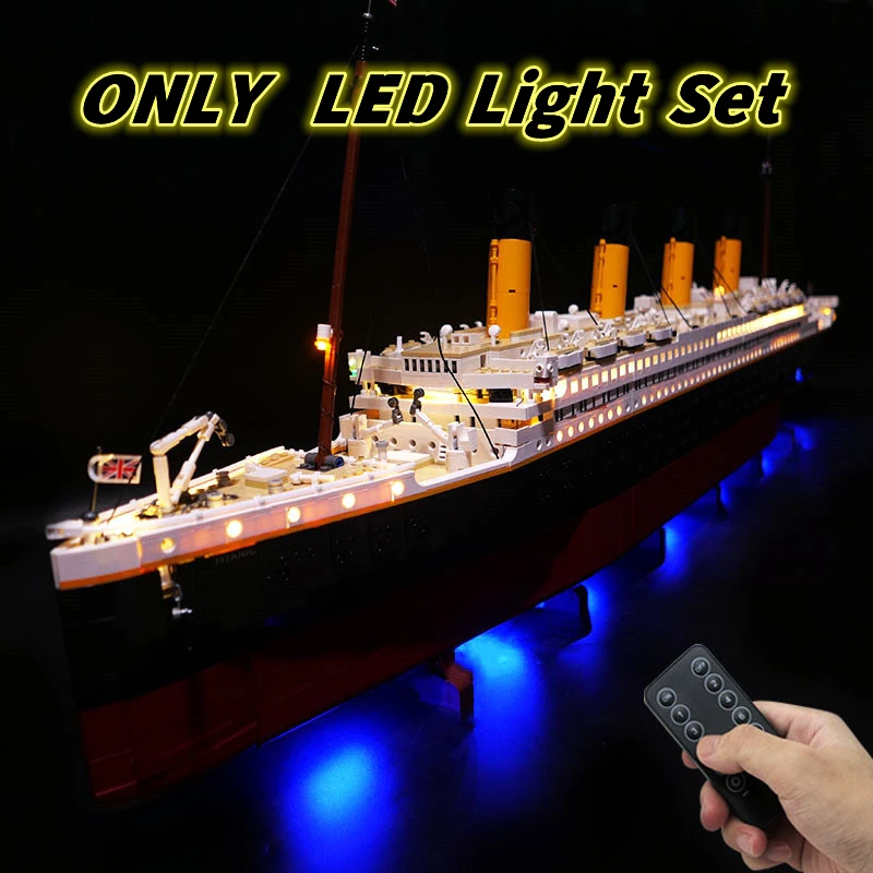 

IN STOCK DIY LED Light Set For LEGO 10294 Compatible Titanic Cruise Ship Building Blocks Bricks Accessories Kits Lepinblocks