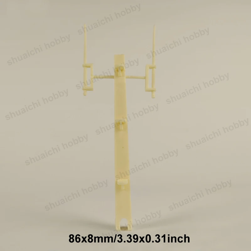 5Sets Uncolored Model Ship Masts 86x8mm Resin Miniature Marine Mast Mold-Simulated DIY Parts for Diorama Accessories