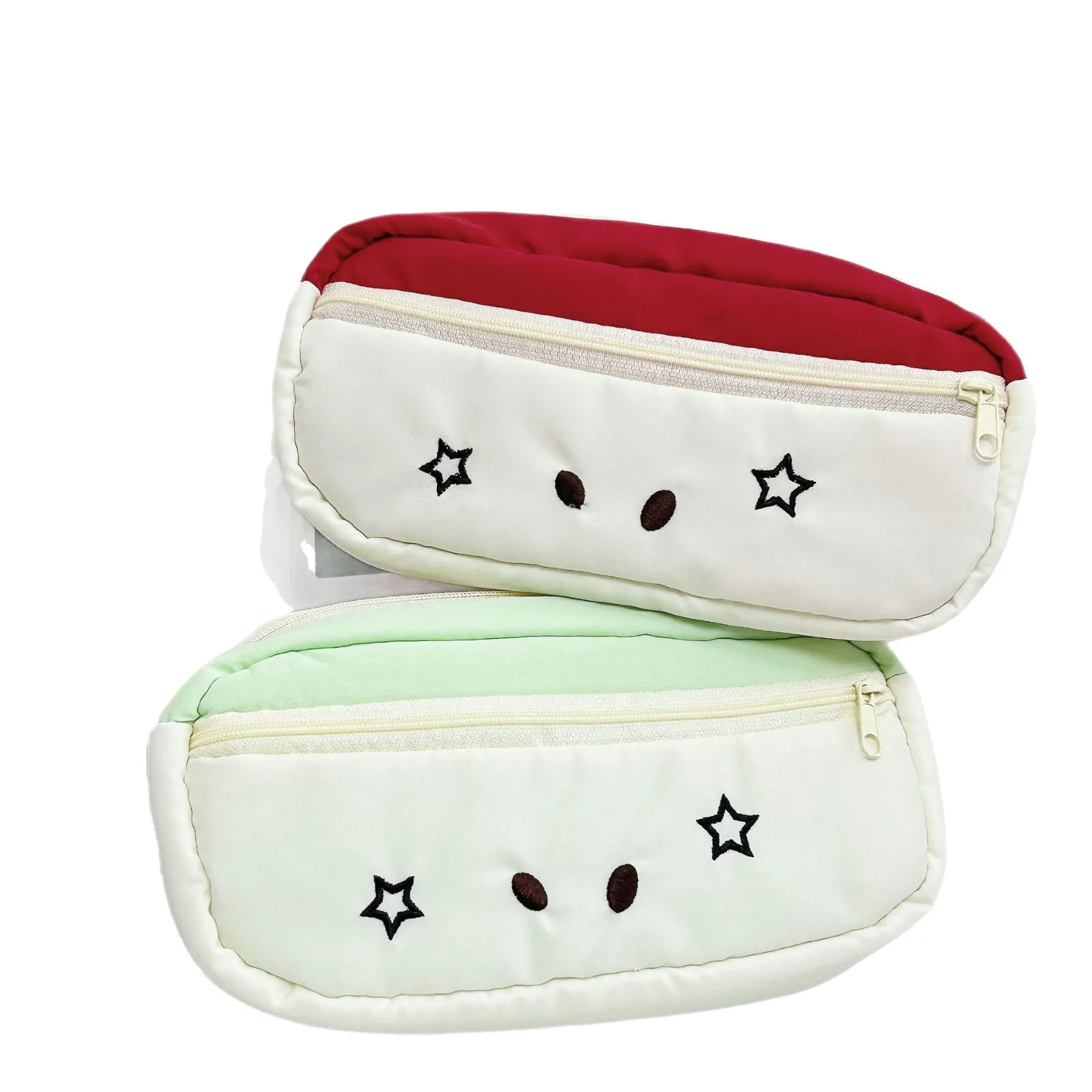 Double Layer Pencil Case, Soft Fabric Multifunctional Large Capacity Stationery Bag for Daily School Supplies