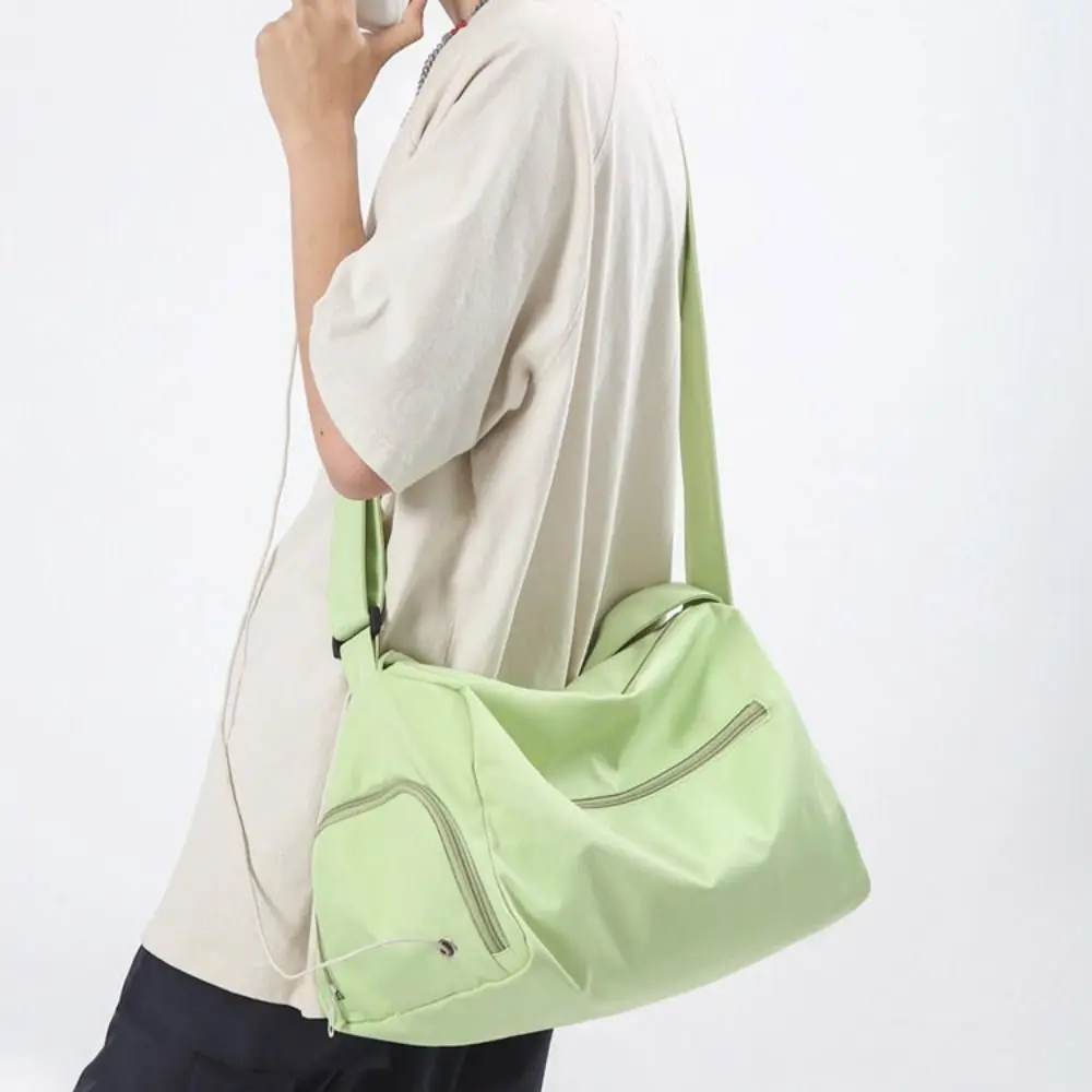 Portable Large Capacity Travel Duffle Bag Handheld Business Trip Travel Luggage Bag Waterproof Sports Messenger Bag Female