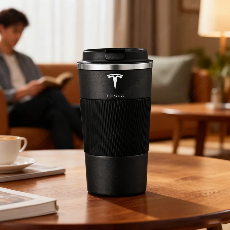 

Car Sticker For Tesla Model 3 Model S X Y Roadster SpaceX Car Thermos Coffee Mug Stainless Steel Coffee Cup Car Logo Water Cup